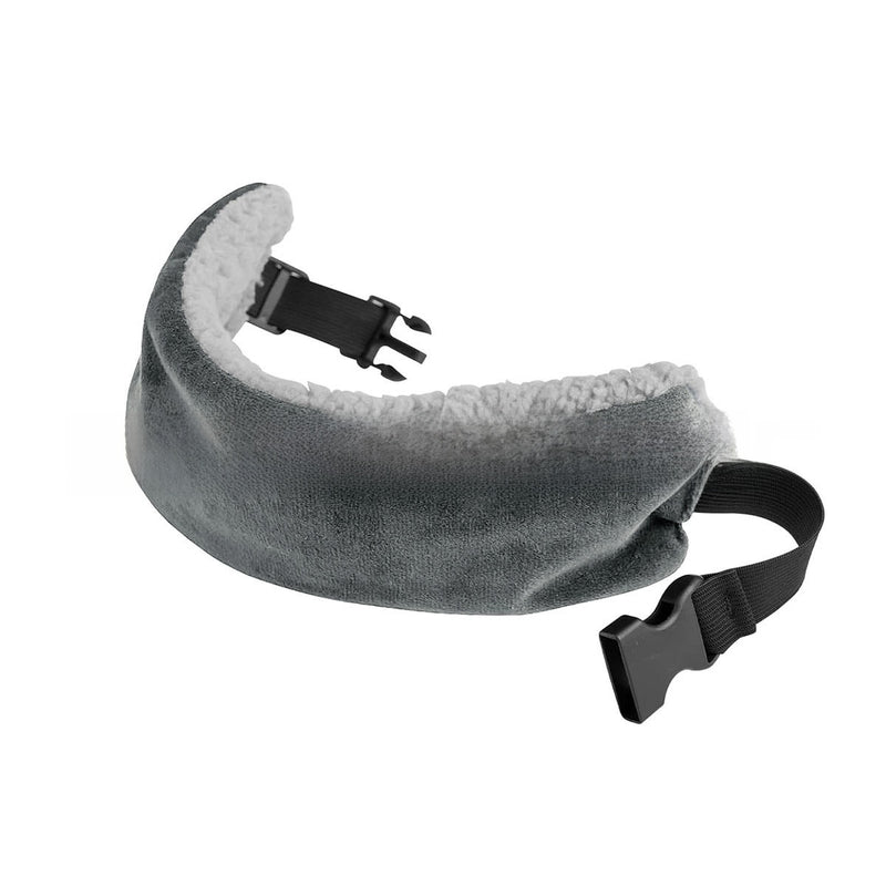 Decompression Headband – Soft Velvet Pressure Relief Eye Mask & Travel Headband | Black & Grey