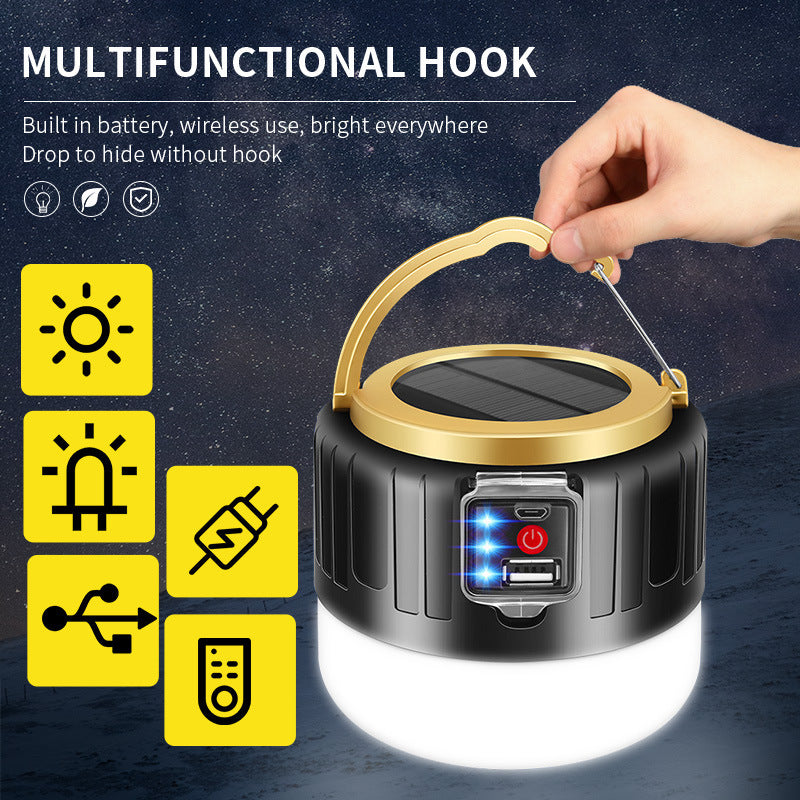 Solar Powered Rechargeable Emergency LED Light