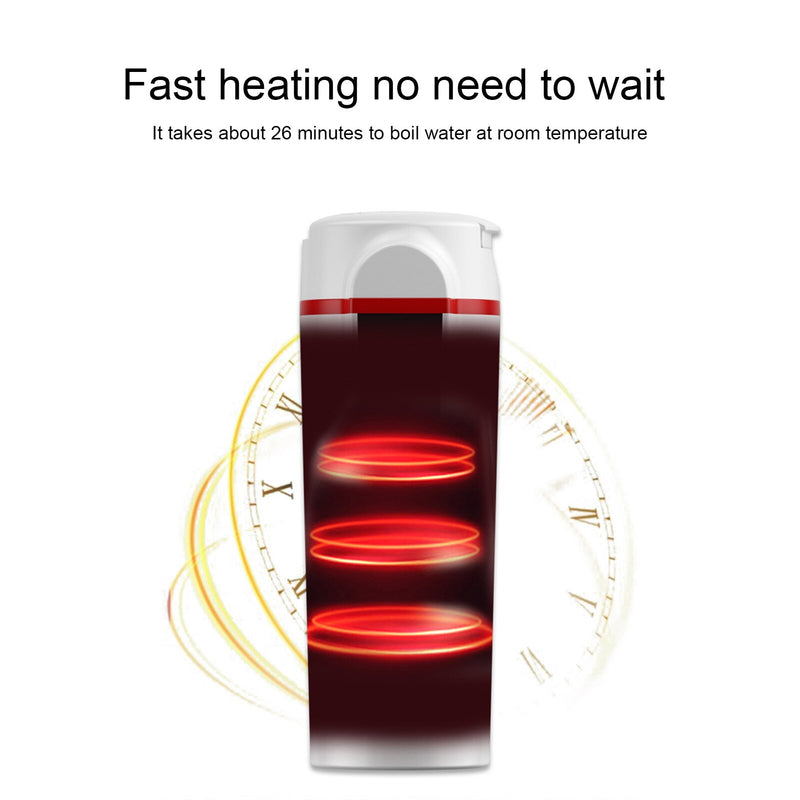 Car Electric Heating Cup – 420ml Smart Mug with Temperature Control, 12V/24V - BsBuy
