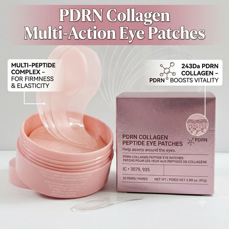 Collagen Peptide Eye Patches | Smile Lines & Under-Eye Care | 30 Patches - BsBuy