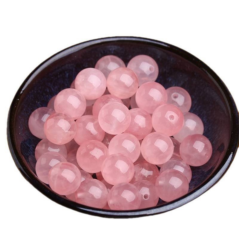 Pink Quartzite Jade Round Beads