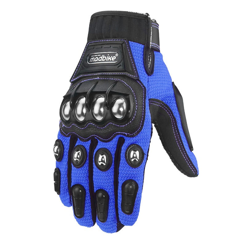 motorcycle cross-country gloves - Blue / L
