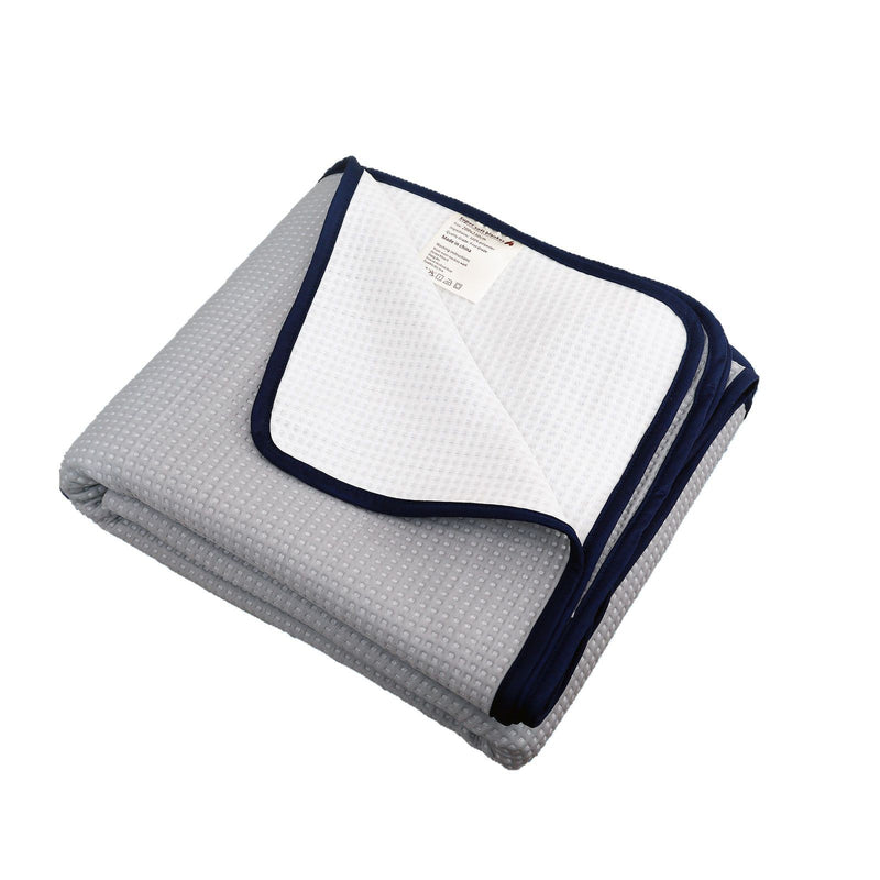 Cooling Blanket | Instant Cool-Touch Fabric | 4 Sizes | Blue & Grey - BsBuy
