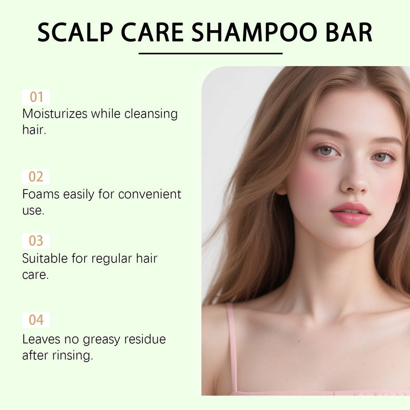 Scalp Care Shampoo Bar – Gentle Natural Formula for Sensitive Scalps | Eco-Friendly | 120g - BsBuy