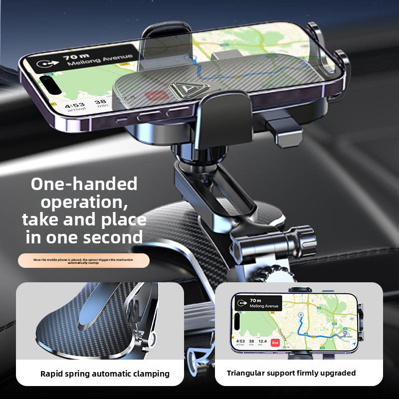 Car Mobile Phone Holder | Dashboard & Mirror Mount with Gravity Grip - BsBuy