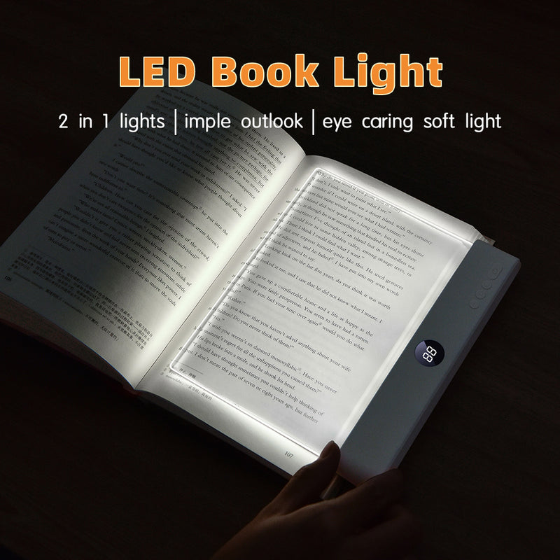 1200mAh battery + 3 color temperatures + brightness adjustment + timer off LED Reading Light USB Powered Night Light - BsBuy