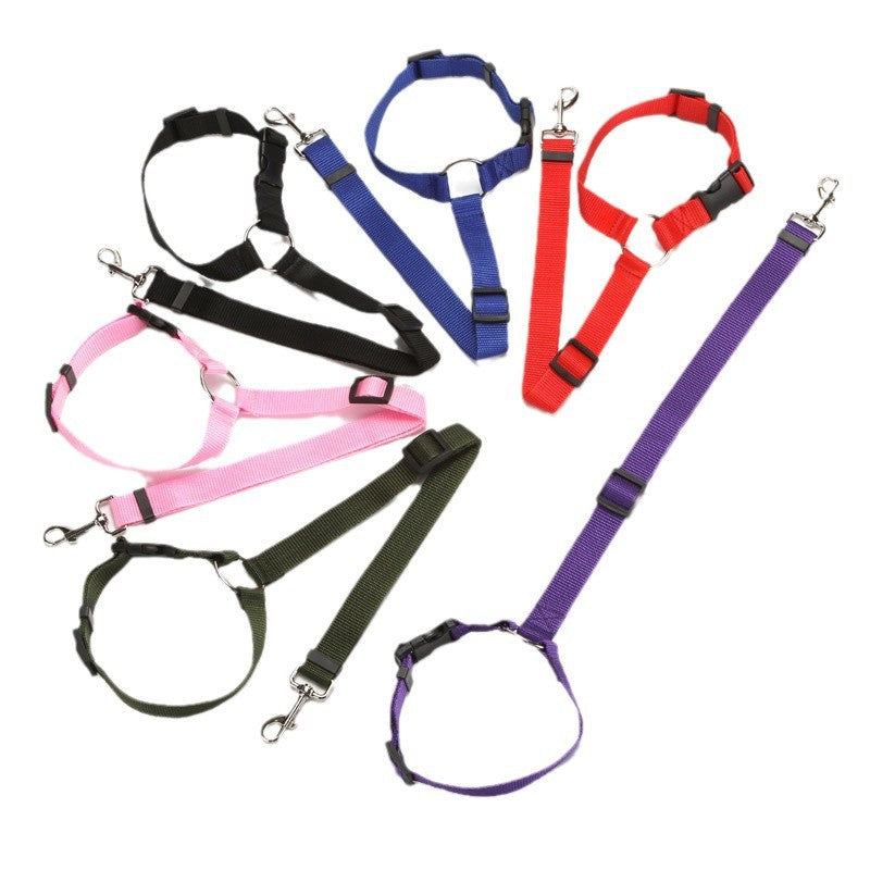 Pet Car Safety Belt & Dog Rear Seat Harness – Adjustable Nylon Lead - BsBuy
