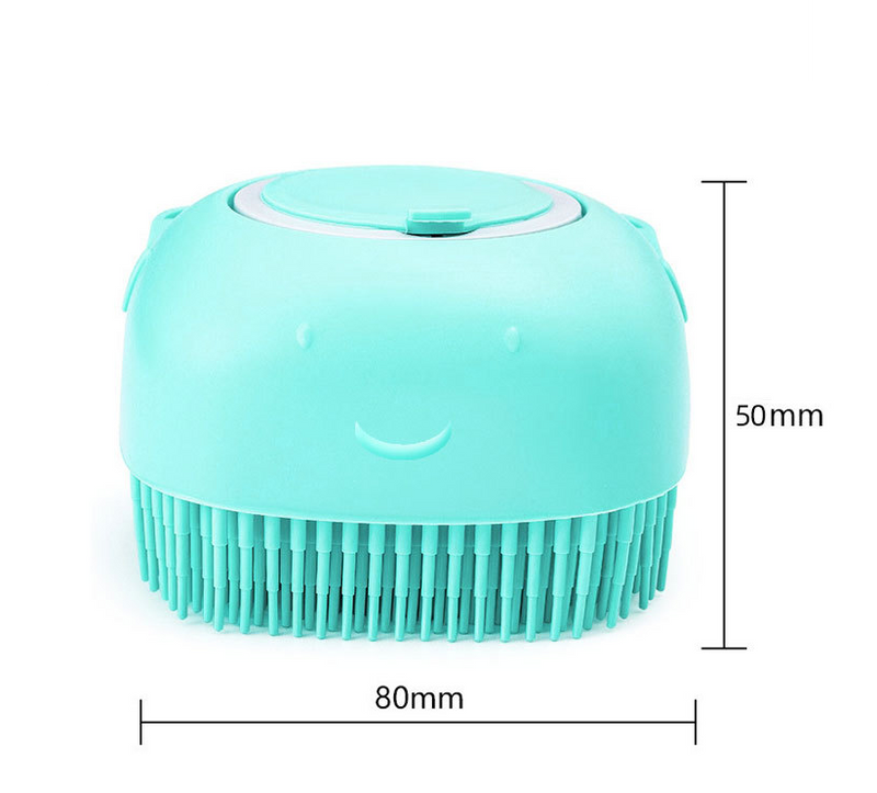 Pet Silicone Bath & Massage Brush — Shampoo Brush for Cats & Dogs - BsBuy