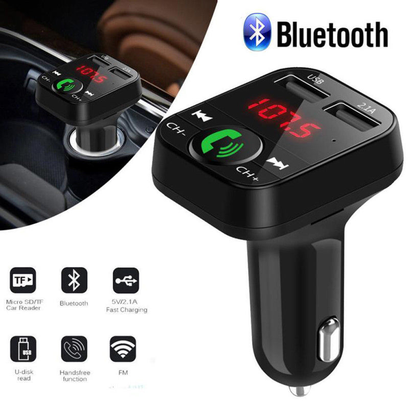 Bluetooth Car FM Transmitter – MP3 Player, Hands-Free Calling & USB Charger - BsBuy