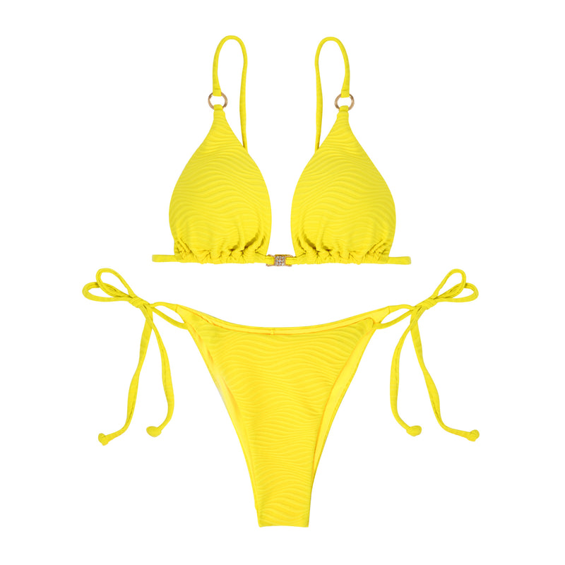 Three-Piece Tied Solid Color Export Bikini Sexy Swimwear Women - BsBuy