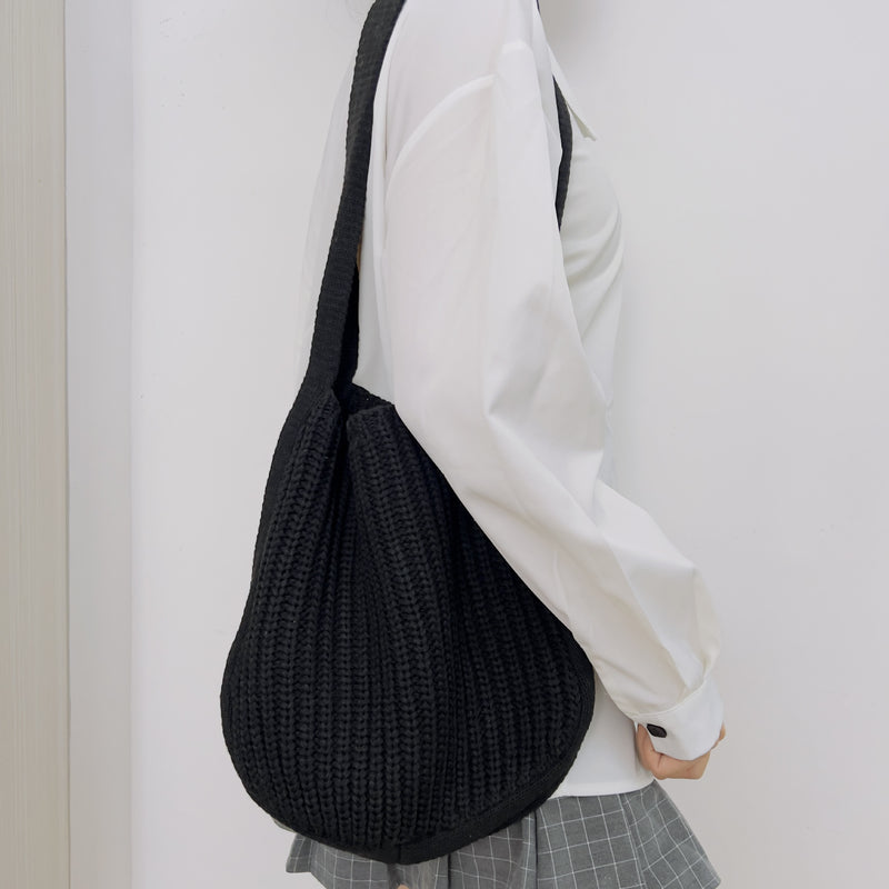 New Bag Messenger Bag Knitted Bag Large Capacity Tote Bag Shoulder Bag For Women - BsBuy