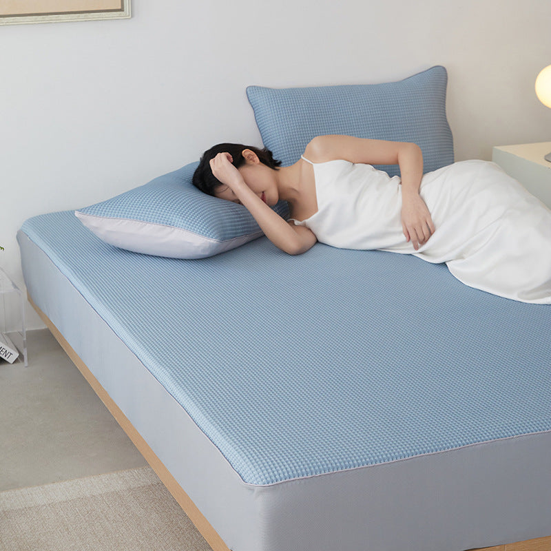 Summer Cooling Mat Set with Pillowcase | Ice Bean & Waffle | 6 Colours - BsBuy