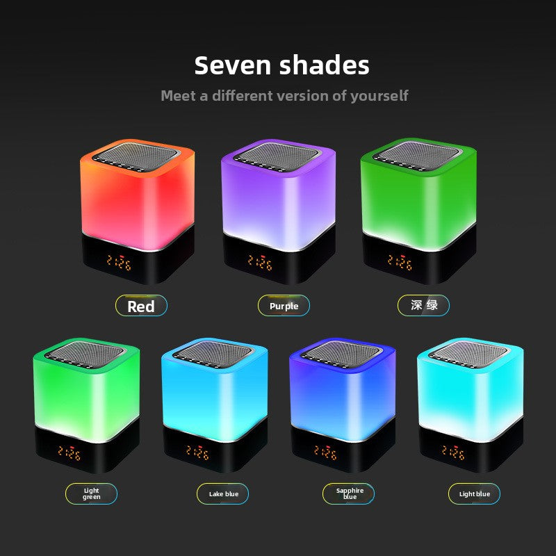 Bluetooth Clock Speaker with LED Ambient Light & Alarm - BsBuy
