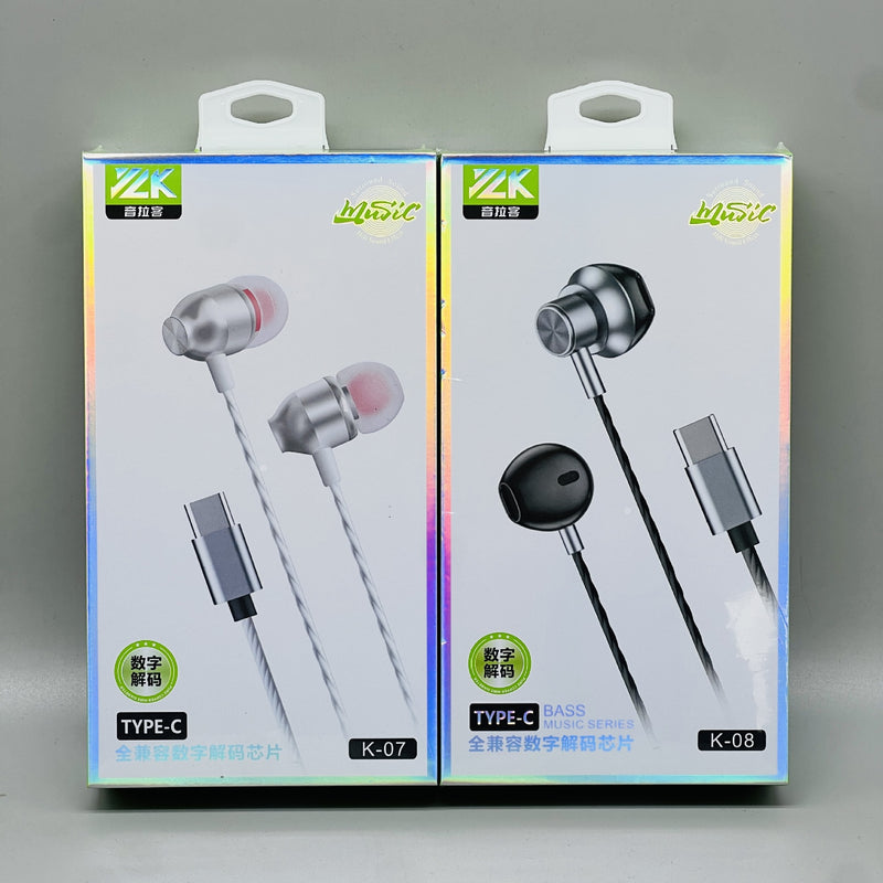 Metal Type-C Wired Earphones with Microphone - BsBuy
