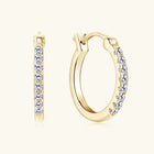 0.4 Carat Moissanite Huggie Earrings — S925 Sterling Silver | D Colour VVS1 | Gold & Silver - BsBuy