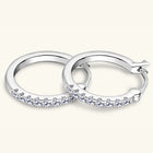 0.4 Carat Moissanite Huggie Earrings — S925 Sterling Silver | D Colour VVS1 | Gold & Silver - BsBuy