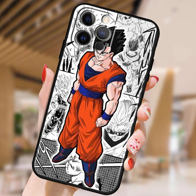 Dragon Ball Z iPhone Case — Japanese Anime Art TPU Phone Cover | iPhone 7 to iPhone 15 Pro Max - BsBuy