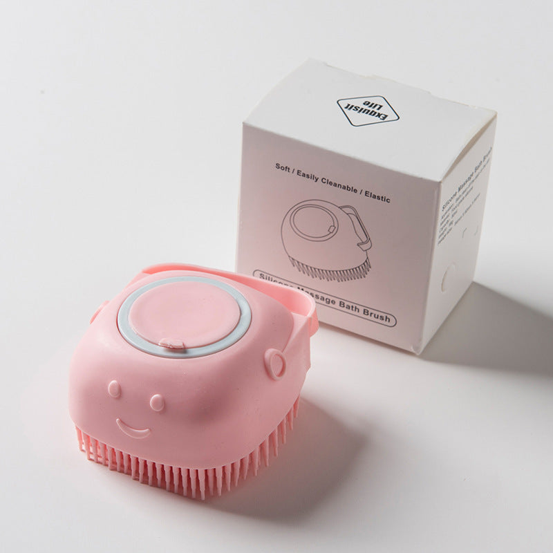 Pet Silicone Bath & Massage Brush — Shampoo Brush for Cats & Dogs - BsBuy
