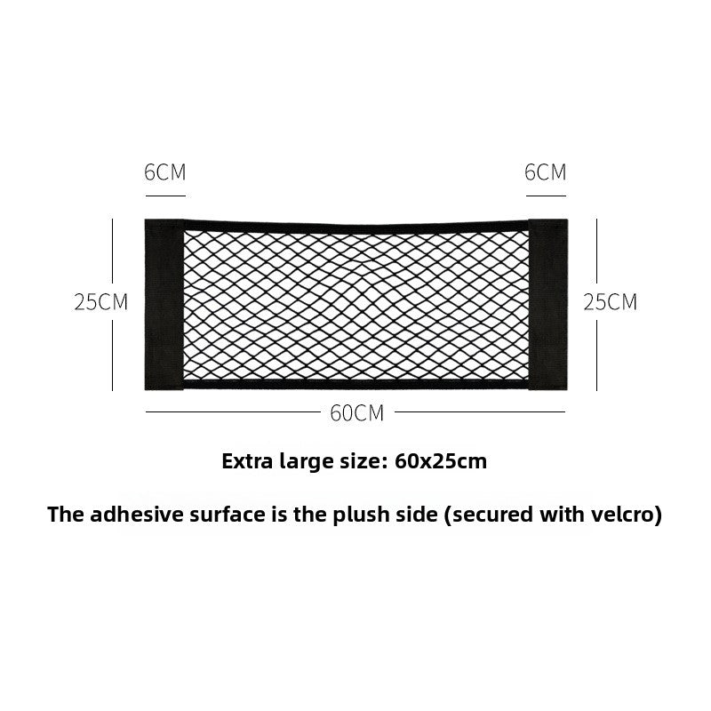Car Trunk Storage Net Bag with Velcro - BsBuy
