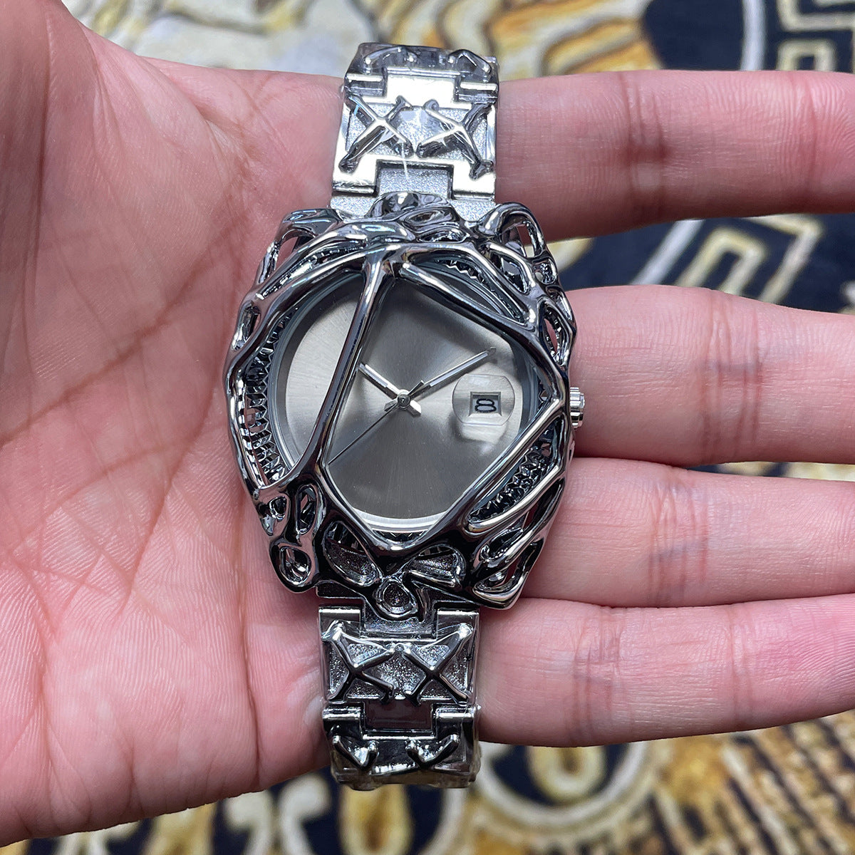 Retro Alien Cobweb Quartz Watch – Y2K Unisex Fashion Watch - BsBuy
