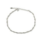 Sterling Silver Double-Layer Bead Bracelet | S925 | Korean Minimalist - BsBuy