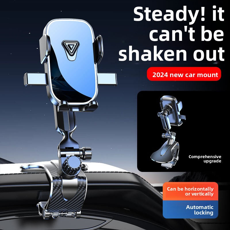 Car Mobile Phone Holder | Dashboard & Mirror Mount with Gravity Grip - BsBuy