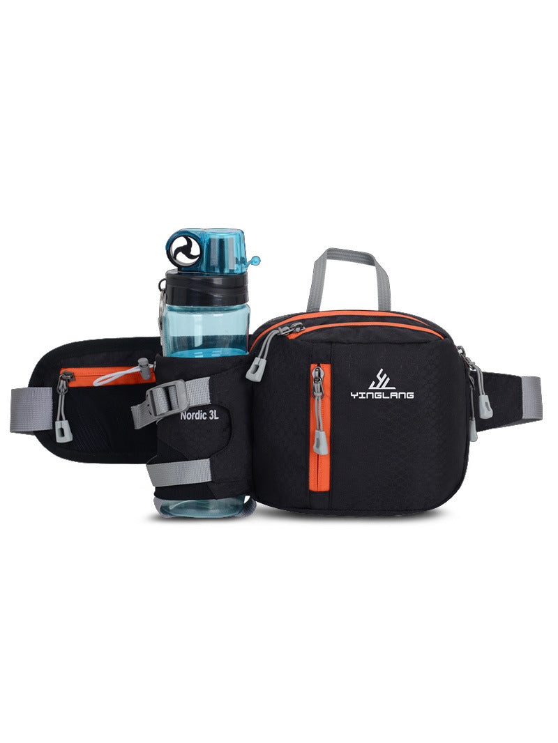 Multifunctional Sports Waist Pack with Water Bottle Holder - BsBuy