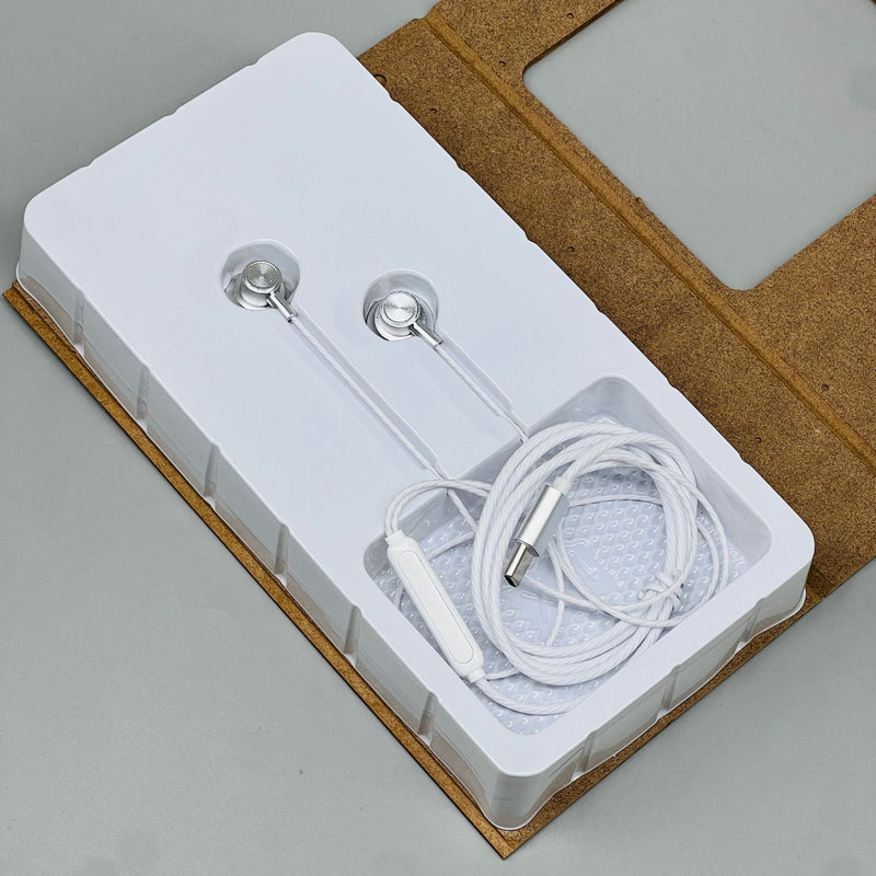 Metal Type-C Wired Earphones with Microphone - BsBuy