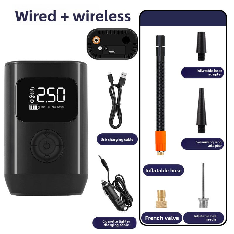 Portable Digital Car Tyre Inflator – Wireless Charging & Power Bank - BsBuy