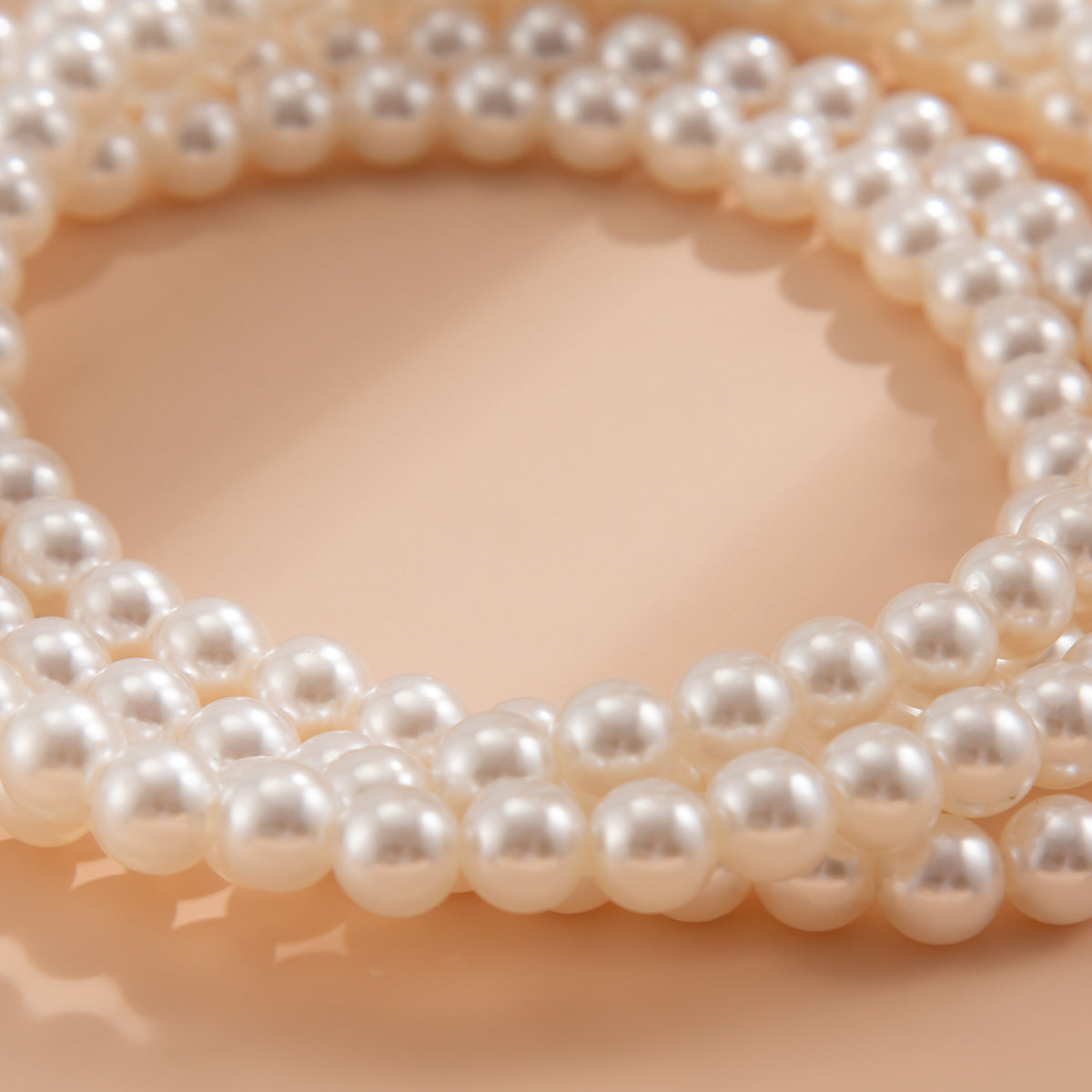 Double-Layer Imitation Pearl & Bead Ankle Chain for Women — Light Luxury Layered Anklet - BsBuy