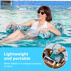 Inflatable Pool Hammock Float — Foldable Water Lounge Chair & Recliner for Adults | Blue & Green - BsBuy