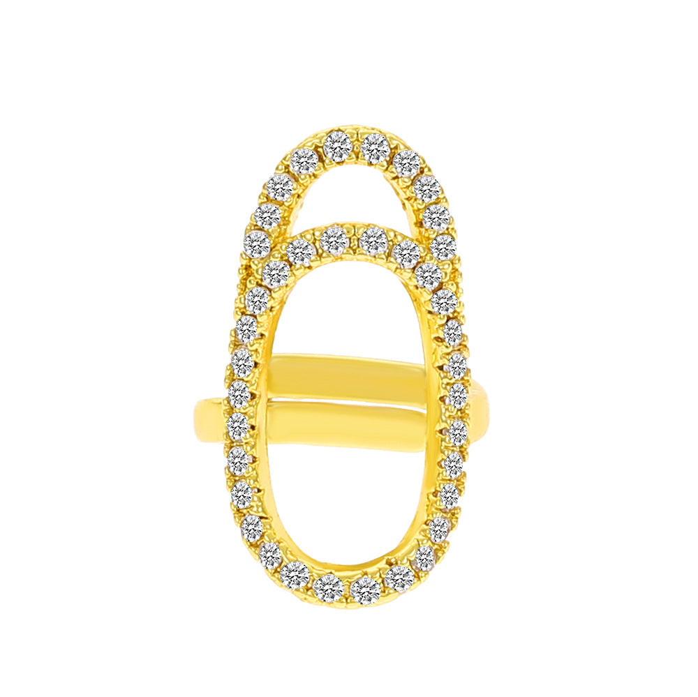 Zircon Nail Ring - BsBuy