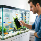 Strong Magnetic Aquarium Cleaner, Floating Algae Scraper Brush with Non-Slip Handle for Small, Medium & Large Fish Tanks - BsBuy