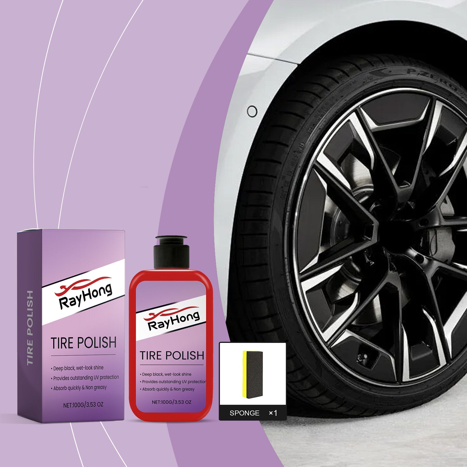 Automobile Tire Polishing Paste, Tire Cleaning, Rust Removal, Polishing, Brightening And Anti-Stain Wheel Retreading Paste - BsBuy