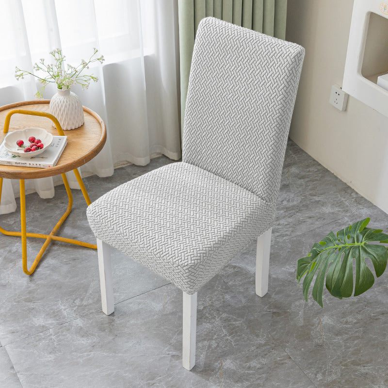 Dining Chair Seat Cushion Cover – Knitted Jacquard Velvet | All Seasons - BsBuy