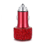 USB Car Charger For Mobile Phone Tablet GPS Fast Charger Car-Charger Dual USB Car Phone Charger Data Line Wire in Car Ornaments - BsBuy
