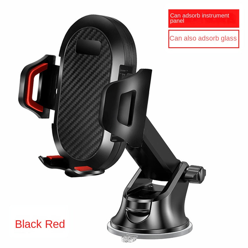 Long Rod Automatic Lock Car Phone Holder — Telescopic Suction Cup & Air Vent Mount | Universal Fit - BsBuy