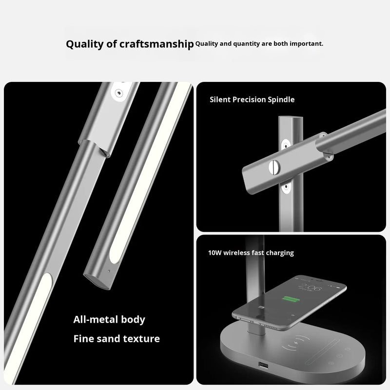 LED Desk Lamp with Wireless Charging | 5 Colour Temperatures | DS508W - BsBuy