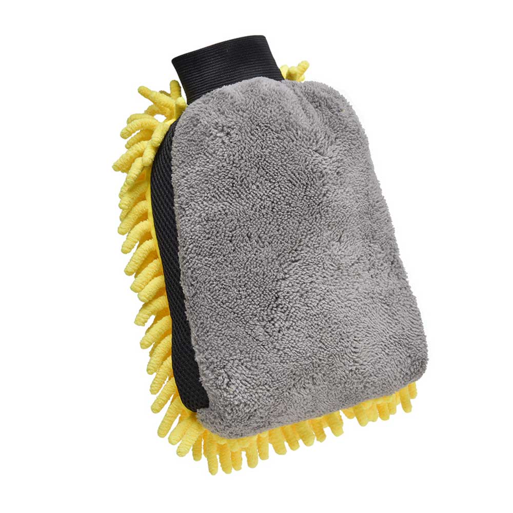 Car Wash Glove Coral Mitt Soft Anti-scratch for Car Wash Multifunction Thick Cleaning Glove Car Wax Detailing Brush Color Random - BsBuy