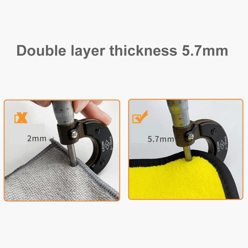 3/5/10 pcs Extra Soft Car Wash Microfiber Towel Car Cleaning Drying Cloth Car Care Cloth Detailing Car WashTowel Never Scrat - BsBuy