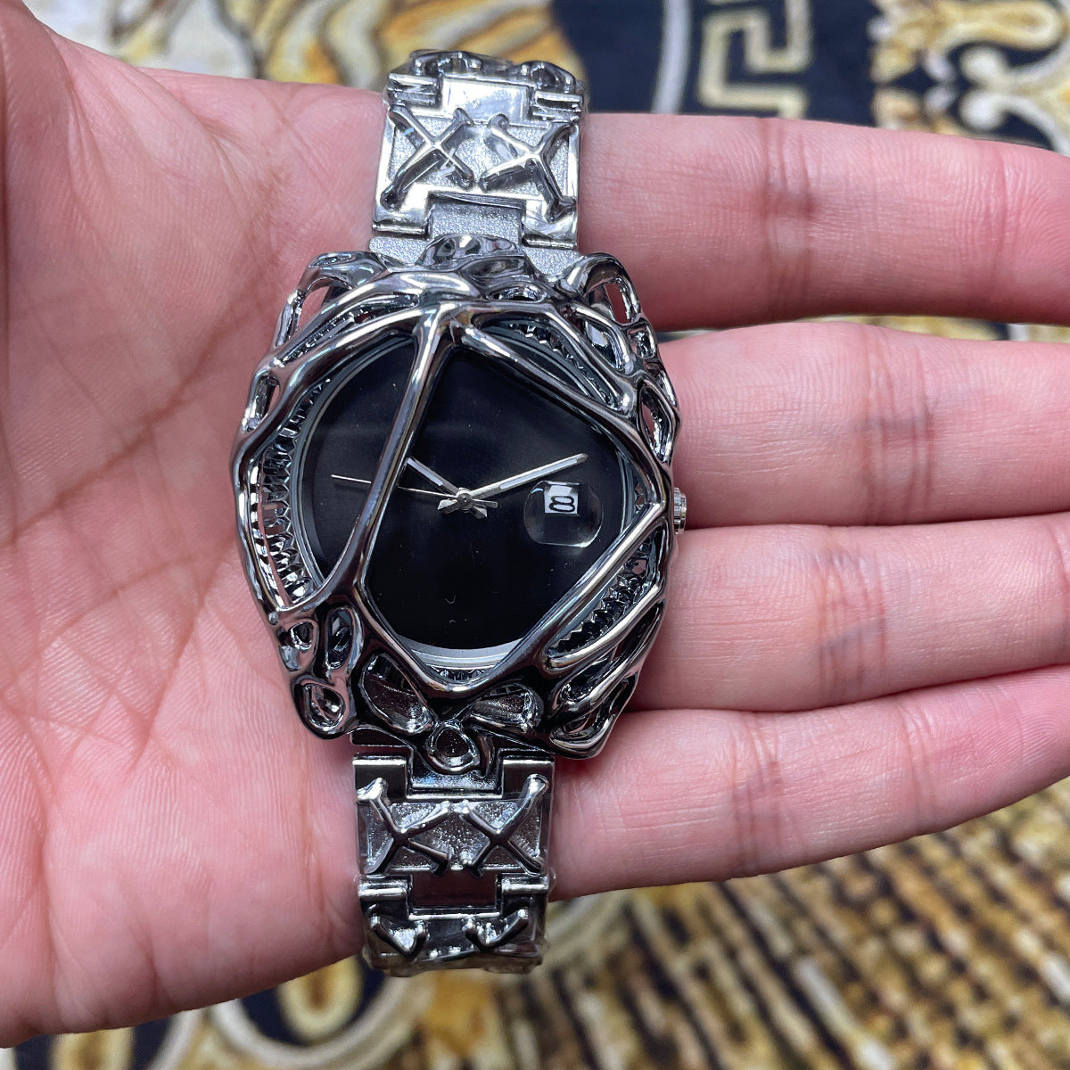 Retro Alien Cobweb Quartz Watch – Y2K Unisex Fashion Watch - BsBuy