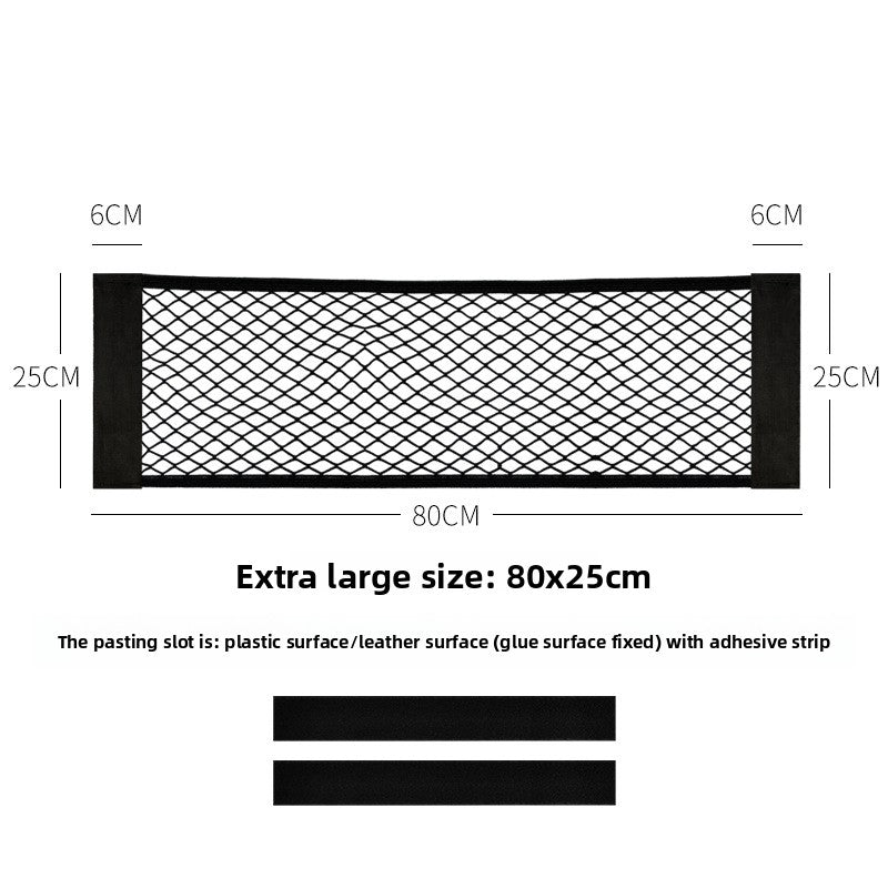 Car Trunk Storage Net Bag with Velcro - BsBuy