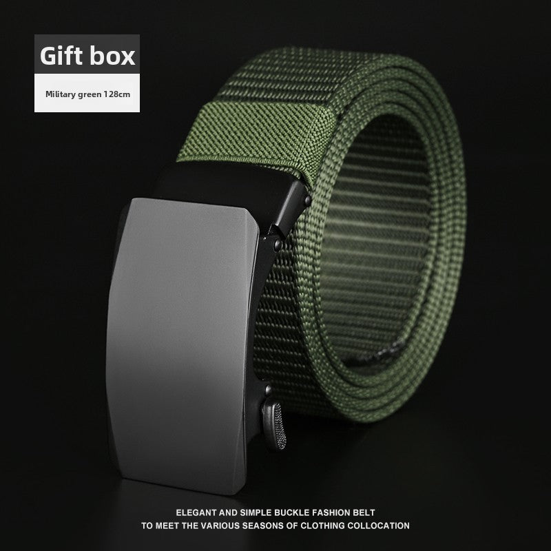 Mens Automatic Buckle Canvas Belt - BsBuy