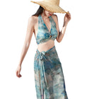 Floral Bikini Three-Piece Swimsuit - BsBuy