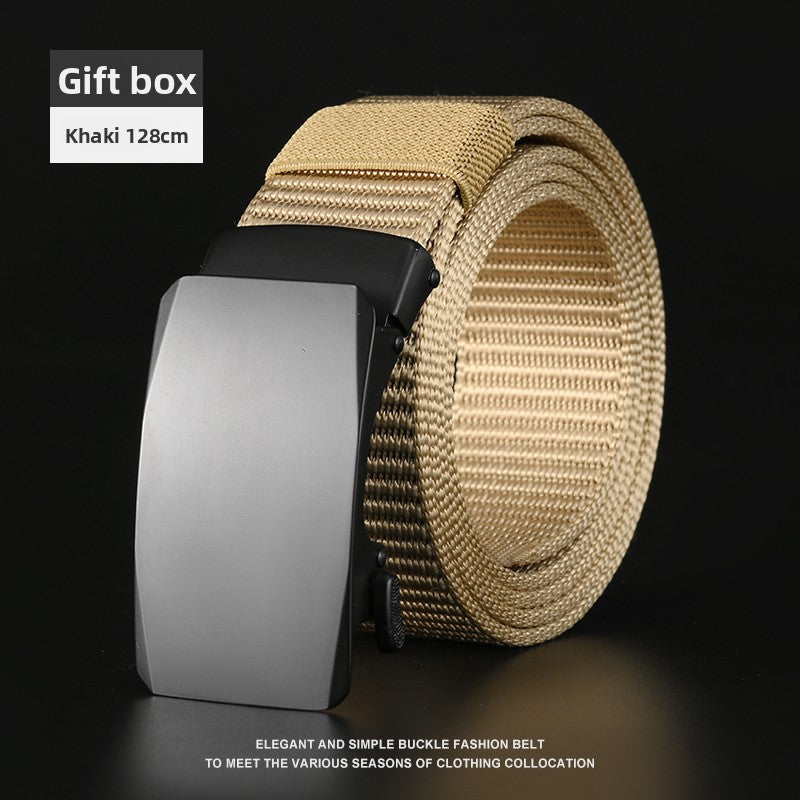 Mens Automatic Buckle Canvas Belt - BsBuy