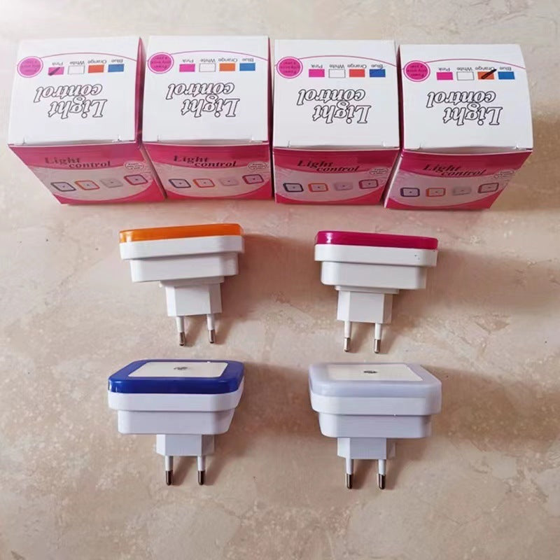 Square LED Night Light – Smart Light-Control Sensor | Plug-In Bedside Lamp - BsBuy