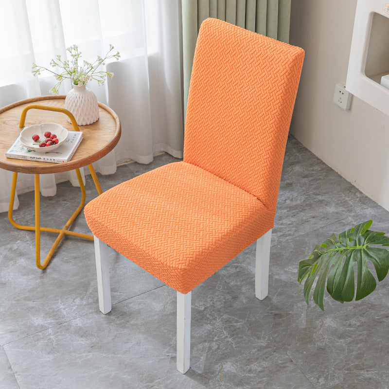 Dining Chair Seat Cushion Cover – Knitted Jacquard Velvet | All Seasons - BsBuy