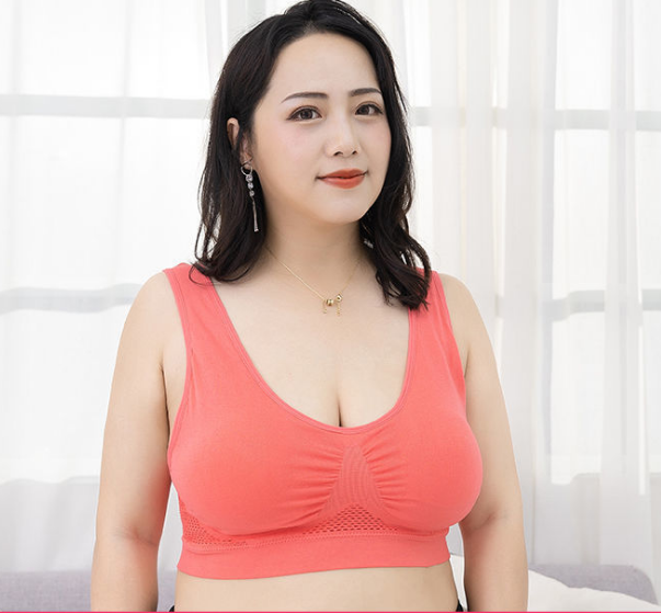 Large size bra beautiful back bra thin design without steel ring vest style sports bra - BsBuy