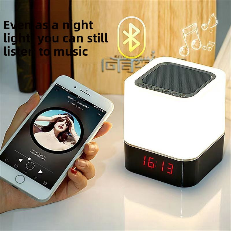 Bluetooth Clock Speaker with LED Ambient Light & Alarm - BsBuy
