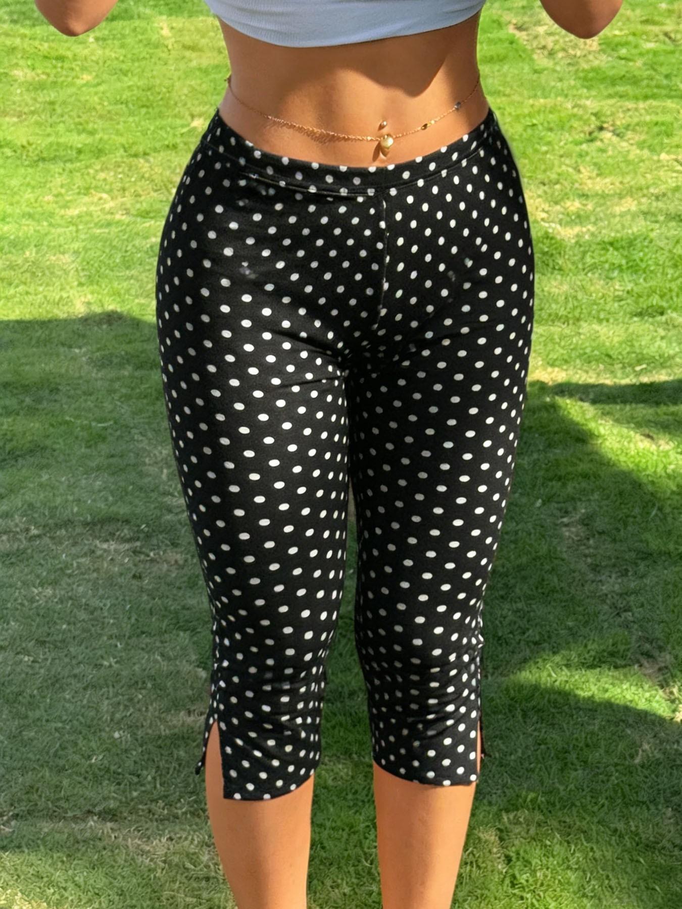 Women's Slim-Fit Cropped Sports Pants – Y2K Street & Gym Leggings - BsBuy